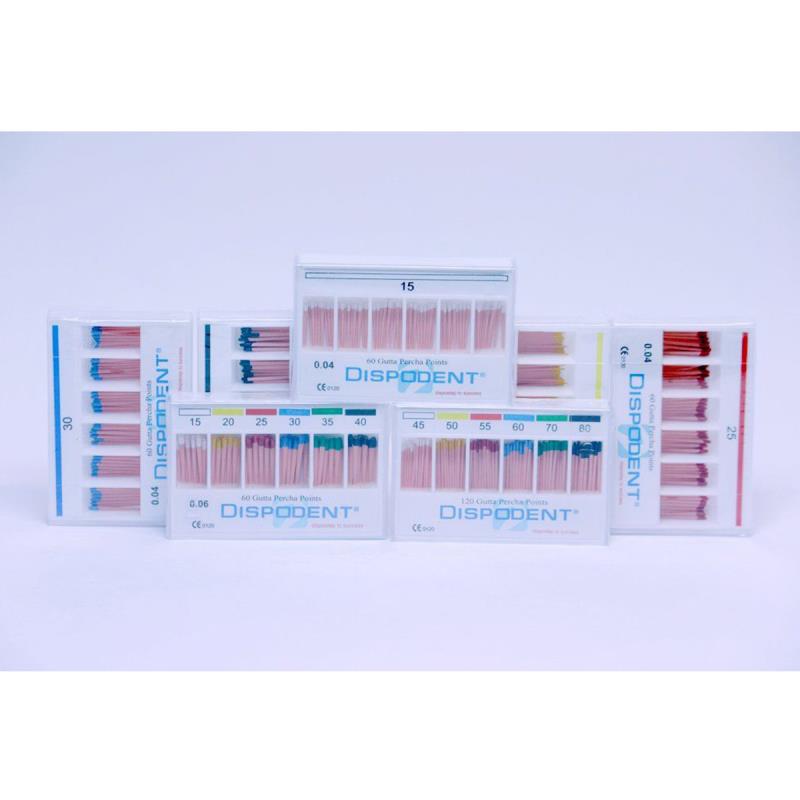 Штифты гуттаперчевые 04 №35 60шт Dispodent купить