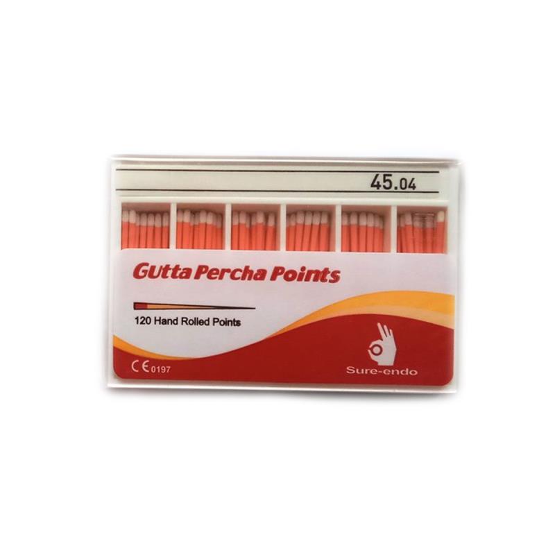 Штифты гуттаперчевые 04 №45 120шт Sure Endo купить