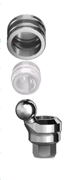 Аттачмент угловой шаровидный  20 град высотой 2мм a+b+c / Attachment ball angular a+b+c P5-3.75,20-2 set купить