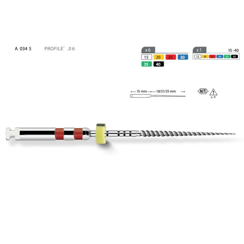 Профайл / Profile 06 40/25мм 6шт Maillefer A034522504012 купить