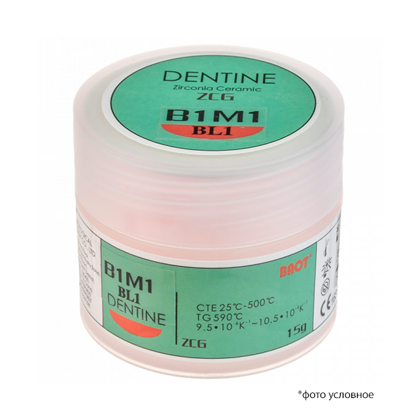 Циркониевая керамика дентин блич / Dentine ZCG B1M1 BL 1 15 гр BAOT ЦДБ1501 купить