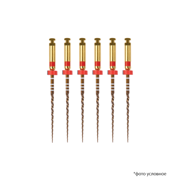 Картинка Протейпер Голд машин заверш / Protaper Gold Finishing Files F2 31мм 6шт A0411231G0203 0 из 1 