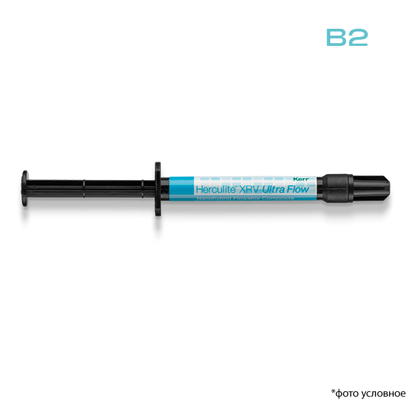 Картинка Геркулайт XRV Ультра Флоу / Herculite XRV Ultra Flow дентин B2 2г 2шт 35413 0 из 1 