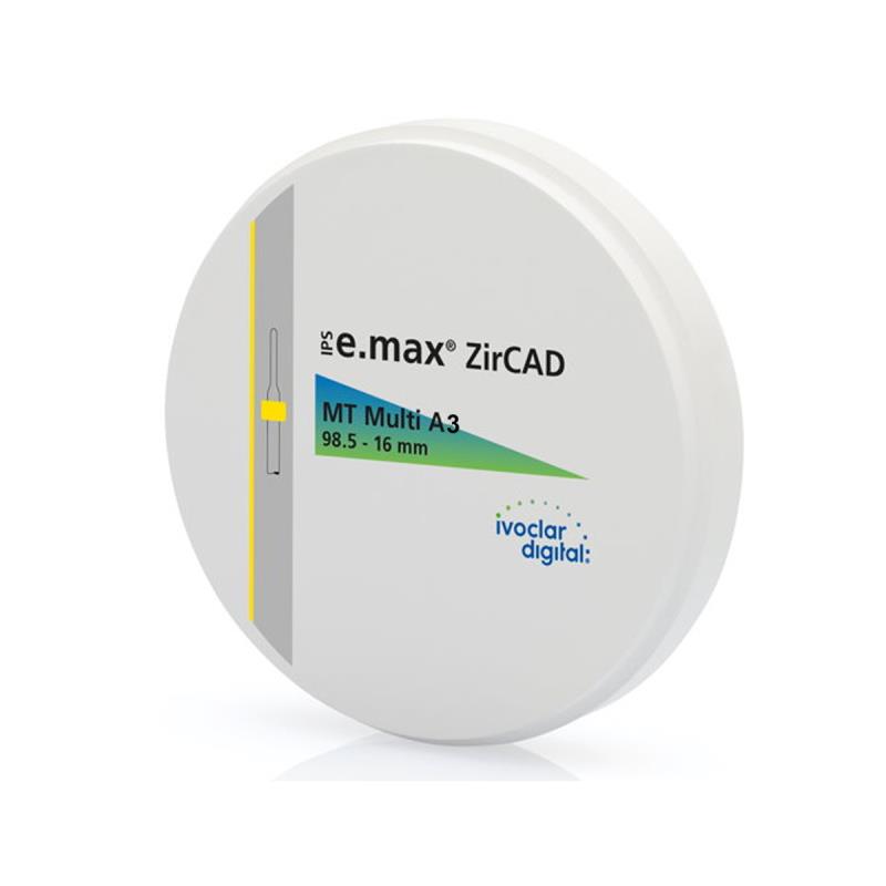 Емакс диски для фрезерования IPS e.max ZirCAD MT Multi A3 98.5-16/1 купить