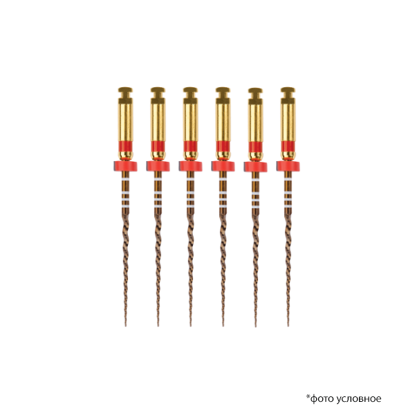 Картинка Протейпер Голд машин заверш / Protaper Gold Finishing Files F2 21мм 6шт A0411221G0203 0 из 1 